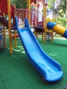 BLUE SLIDE FOR CHILDREN.